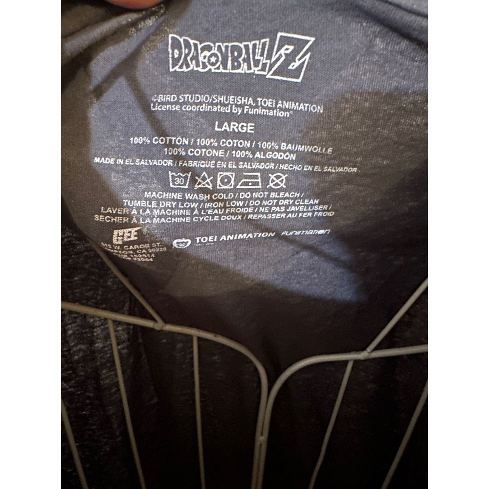 New Dragon Ball Z Goku Graphic Long Sleeve Shirt Black Mens Large DBZ Anime - Picture 8 of 9